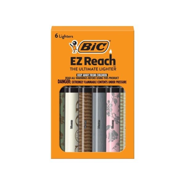 BIC EZ Reach Martha Stewart Lighter, 6-Pack