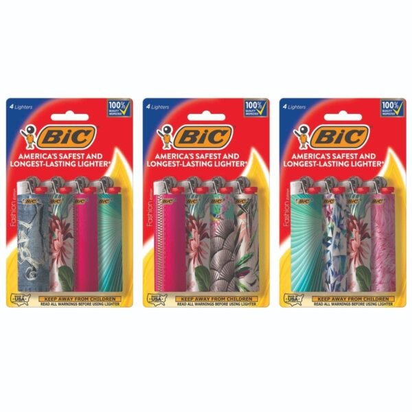 BIC Pocket Lighter, Fashion Series, 12-Pack