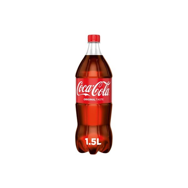 COCA-COLA Original Taste Carbonated Soft Drink PET 1.5 ltr Single piece