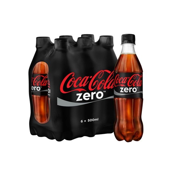 Coca Cola Zero Bottle 6 x 500ml