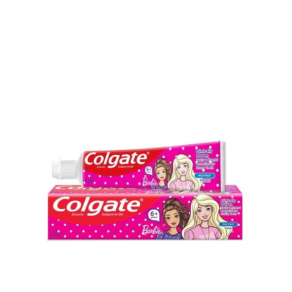 Colgate Kids Toothpaste Girls Fluoride Toothpaste 6+ Barbie 50ml