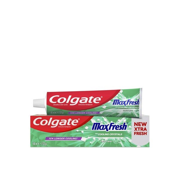 Colgate Max Fresh Toothpaste, with Cooling Crystals, Clean Mint Gel 100ml