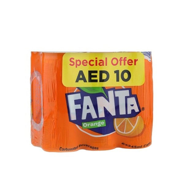 Fanta Orange 6 x 245ml Can @ 10 aed