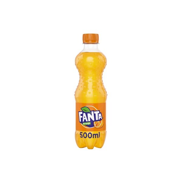 FANTA Orange Carbonated Soft Drink PET 500ml Single piece