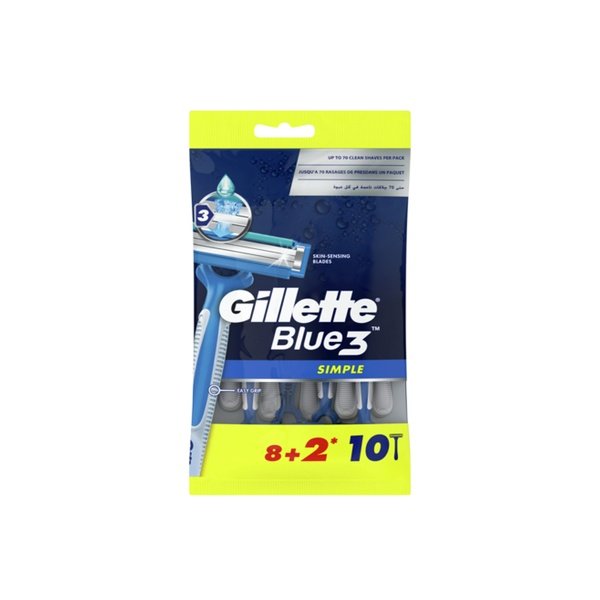 Gillette Blue Simple3 8+2
