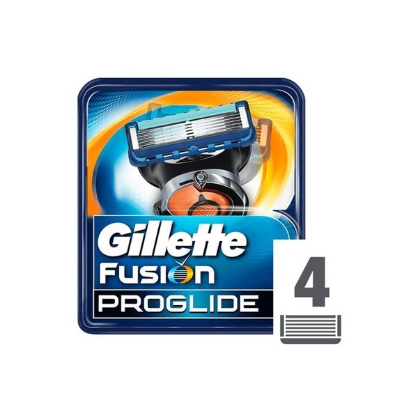 Gillette Fusion Proglide Cartridges 1 X 4pcs