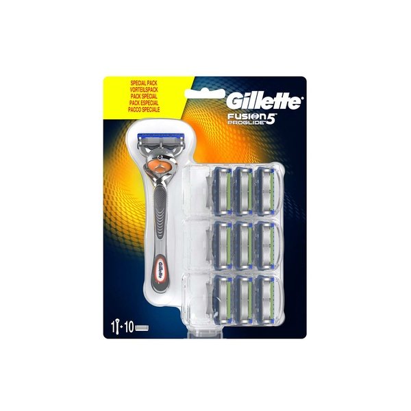 Gillette Fusion Proglide Mens Razor and 9 Razor Blades