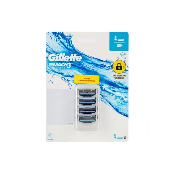 Gillette Mach3 Start Replacement Razor Blades for Men 4 Refills Large Pack