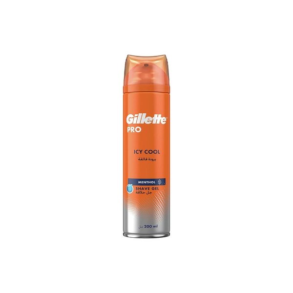 Gillette Pro Icy Cool Menthol Shave Gel 200ml Multicolor