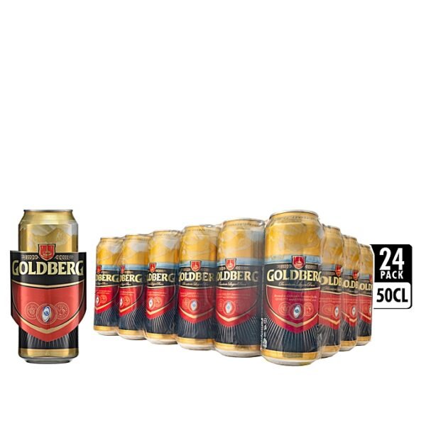 Goldberg Lager beer 50cl x 24 can @ Wholesale price, Best and cheap deals online
