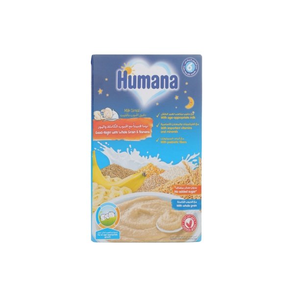 Humana Milk Cereals Good Night Banana