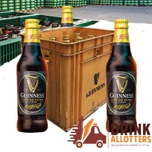 Medium Guiness Foreign Extra Stout 24 bottles in crate @ Wholesale price, Best and cheap deals online