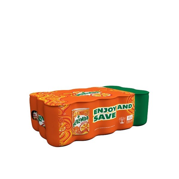 Mirinda Orange Carbonated Soft Drink Mini Cans 15 x 155 ml