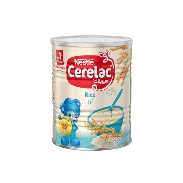 Nestle Cerelac Infant Cereal Baby Food Rice Tin Pack 400g