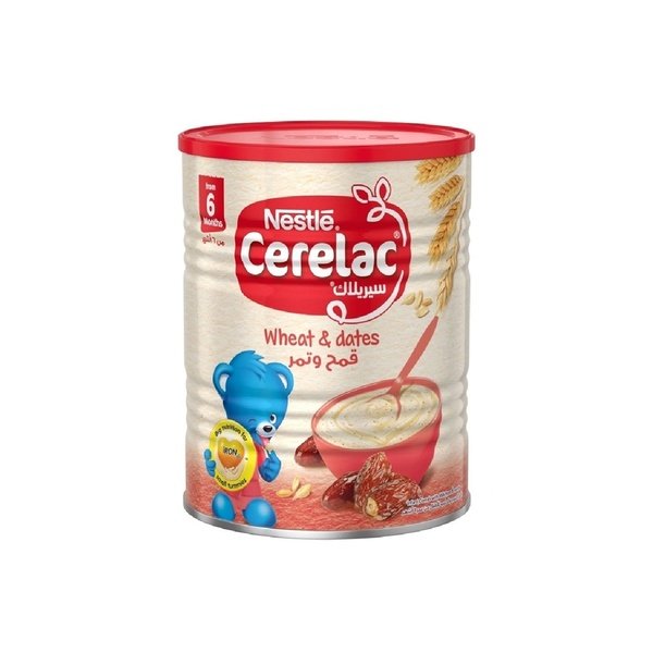 Nestle Cerelac Wheat Dates Infant Cereal Tin Pack 400g