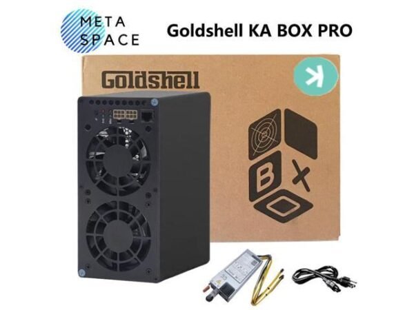 New Gold-shell KA BOX Pro 1.6Th/s Kaspa Miner KAS Crypto Mining Machine With PSU Kaspa Rig Asic Miner Gold-shell KAS Miner Box KA Miner