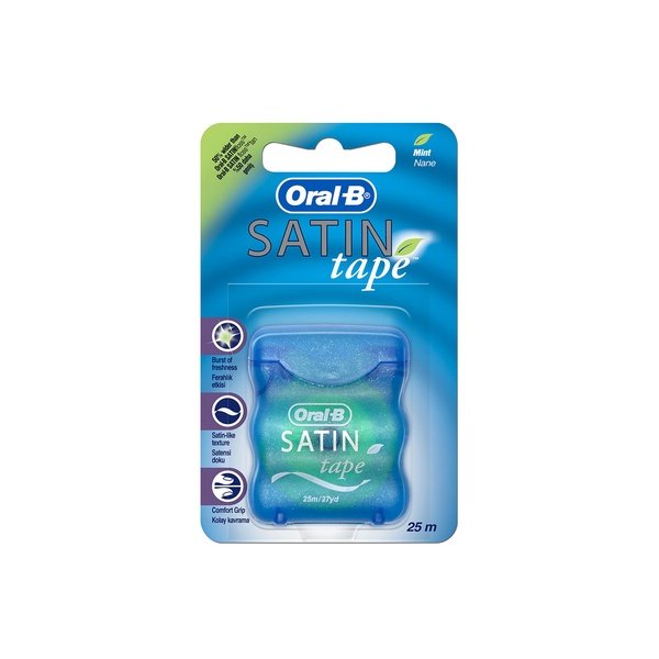 Oral-B Dental Floss Satin Tape Mint 25