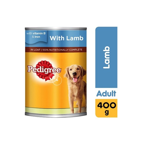 Pedigree Lamb Wet Dog Food Can 400g