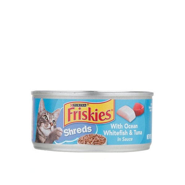 Purina Friskies Savory Shreds Whitefish & Tuna Wet Cat Food Can 156g