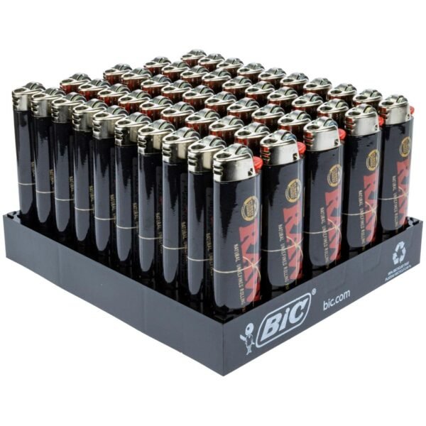 Raw Black BIC Lighters
