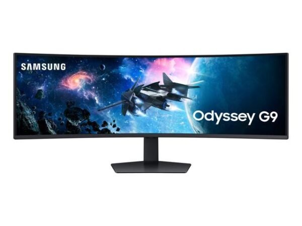 SAMSUNG 49-Inch Odyssey G9 Series DQHD 1000R Curved Gaming Monitor, 1ms(GtG), VESA DisplayHDR 1000, 240Hz, AMD FreeSync Premium Pro, Height...