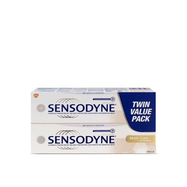 Sensodyne Toothpaste MultiCare + Whitening Value Pack 75 ml pack of 2