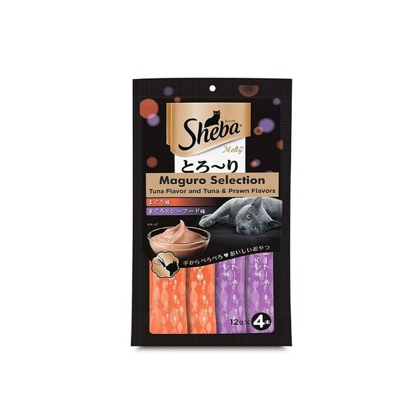 Sheba Melty Tuna Mix Creamy Cat Treats 48g