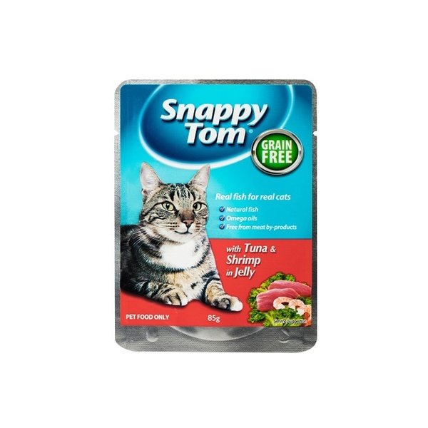 Snappy Tom Tuna And Shrimp In Jelly 85G