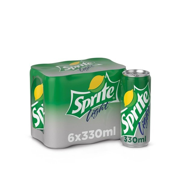 Sprite Light Soft Drink Cans 6x330ml