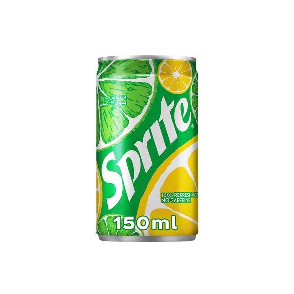 SPRITE Regular Lemon Lime Flavored Carbonated Soft Drink Can 150ml Single piece