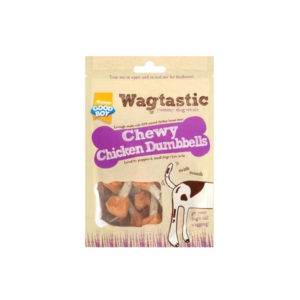 Wagtastic Chicken Dubmbells Dog Food 90g