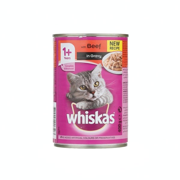 Whiskas Mince Beef Wet Cat Food Can 400g