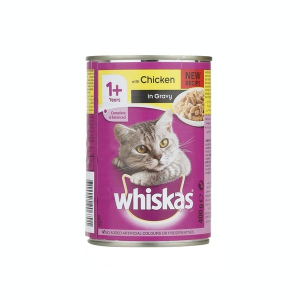 Whiskas Mince Chicken Wet Cat Food Can 400g