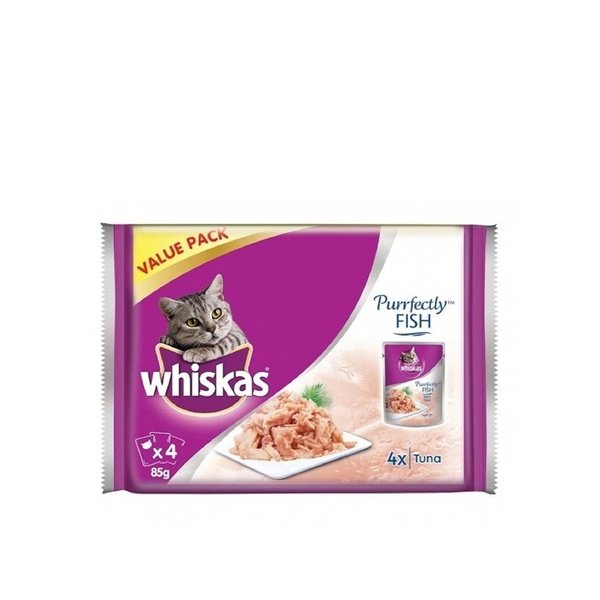 Whiskas Purrfectly Tuna Value Pack 85g Pack of 4